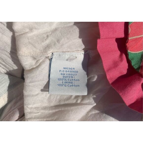 BODEN PINK GREEN FLORAL RUFFLE A LINE garden SKIRT sz 4 - Picture 8 of 8